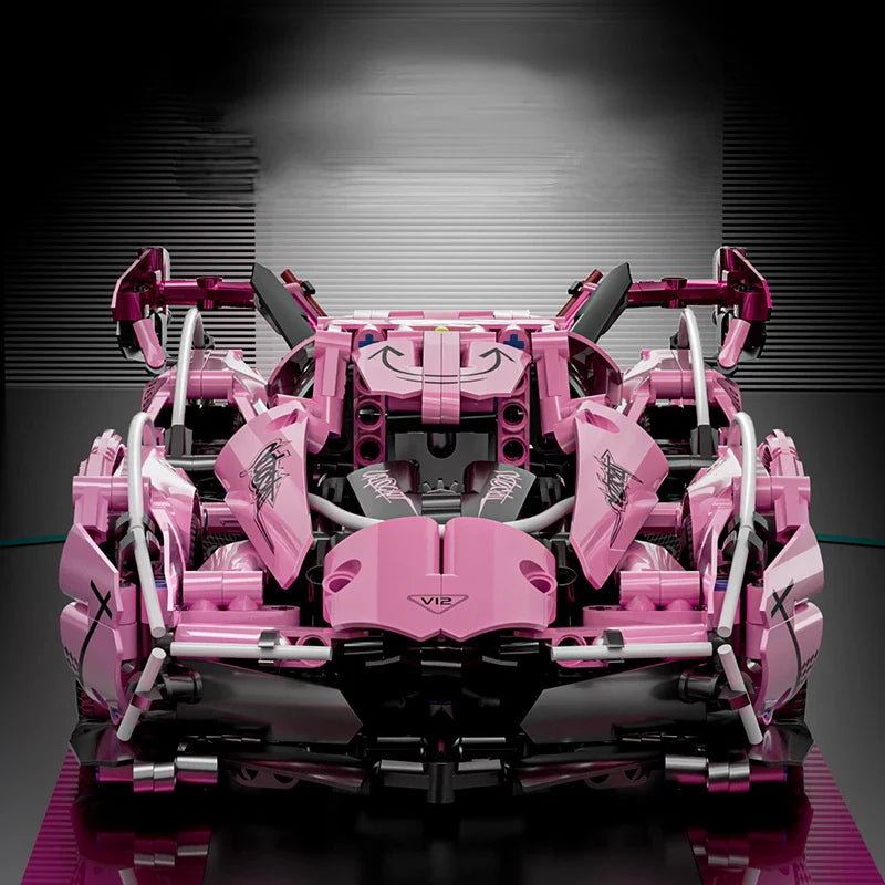 Lego Ferngesteuertes Auto 1:14 Rosa V12 Roadster