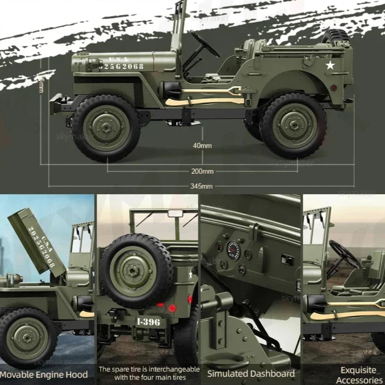 Militärischer ferngesteuertes Off-Road auto truck 4WD